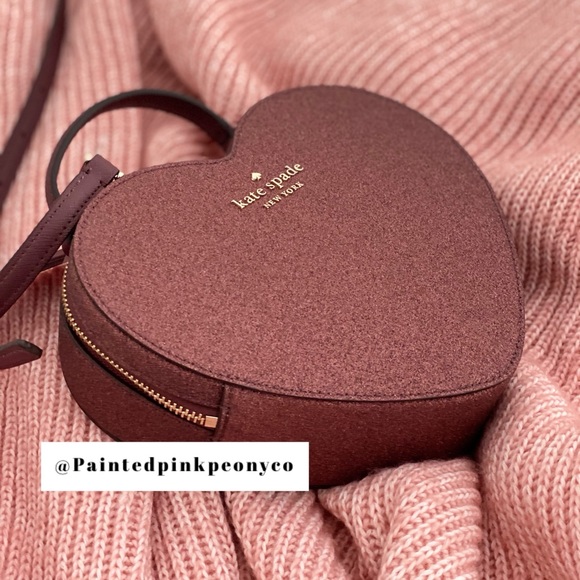 🆕 KATE SPADE | Love Shack Heart Purse Dark Nova - Picture 11 of 14